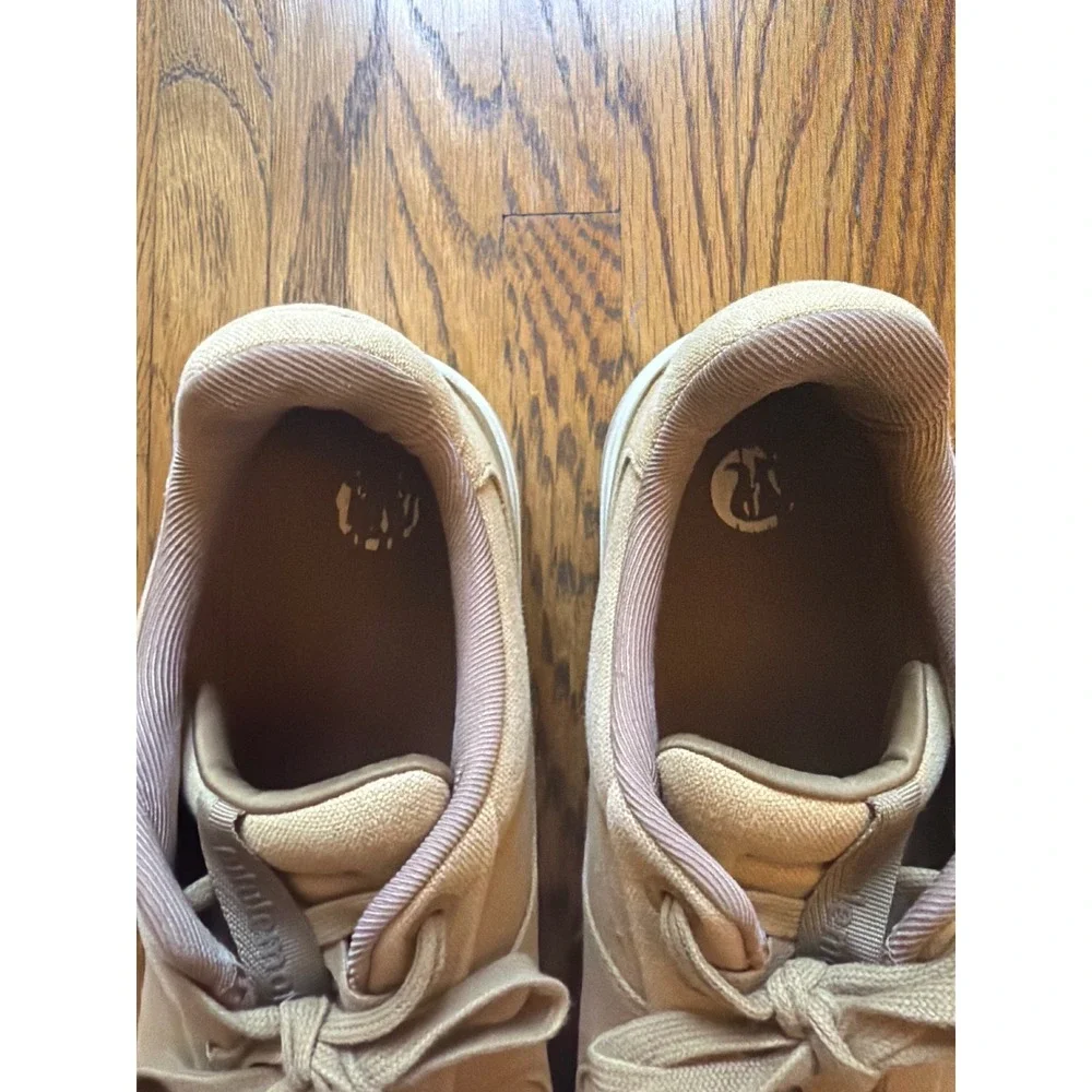 Lululemon Cityverse Canvas Sneakers Tan Khaki Low Top Shoes Mens 11.5 LM9AS9S